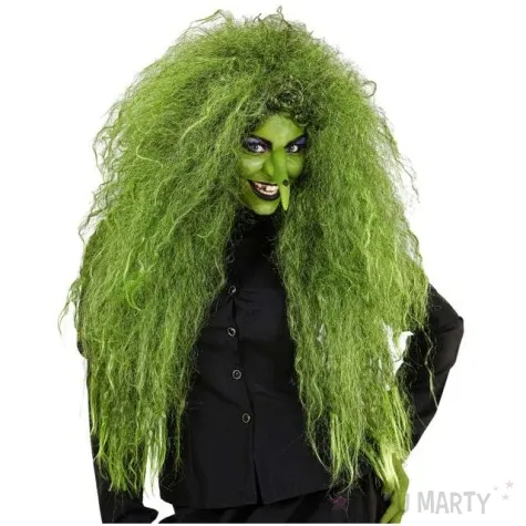 peruka party czarownica rozczochrana zielone widmann