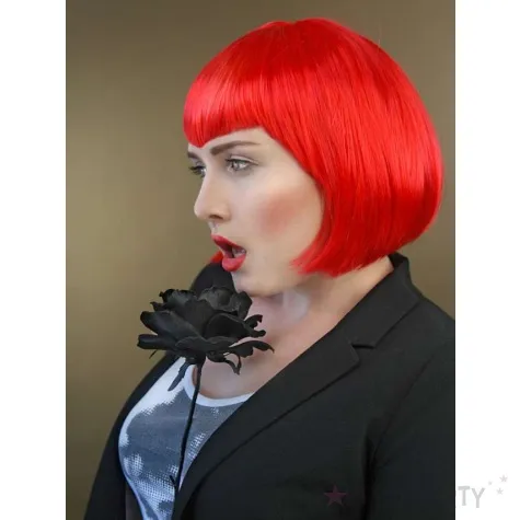 peruka party czerwona 1 szt