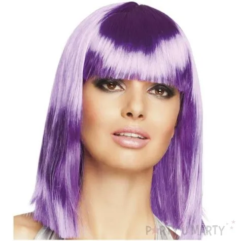 peruka party dance fioletowy neonowy boland