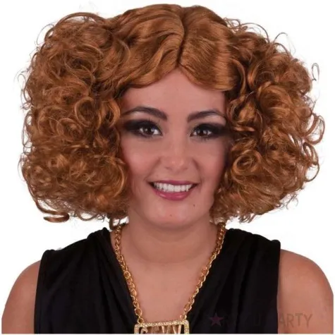 peruka party disco diva brazowa funnyfashion