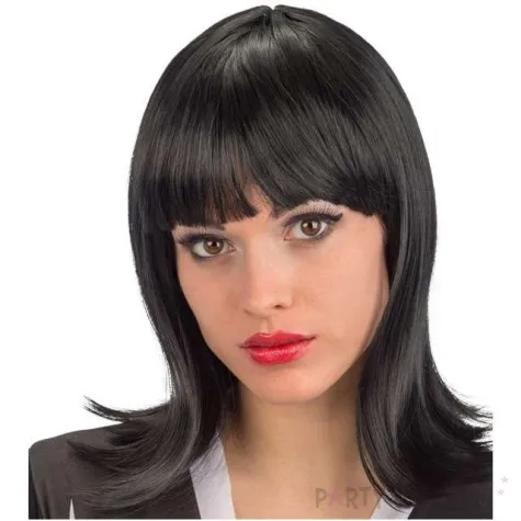 peruka party dlugi bob czarna carnival toys