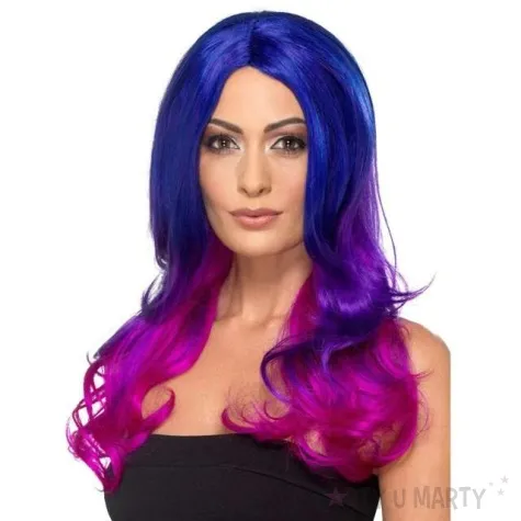 peruka party dlugie fale fuksja smiffys