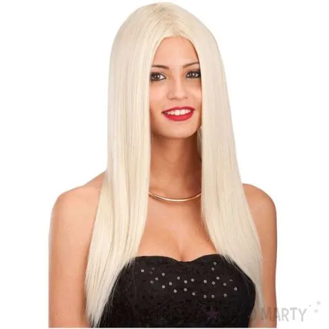 peruka party dlugie wlosy blond carnival toys