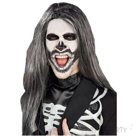 peruka party dlugie wlosy czarno siwa maxx10group