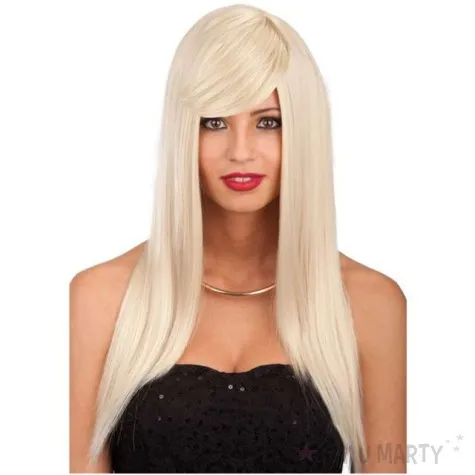 peruka party dlugie wlosy premium blond carnival toys