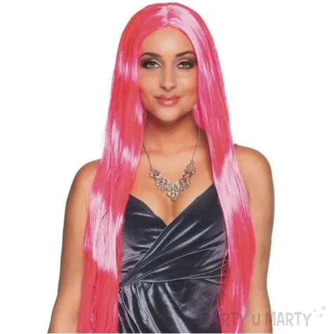 peruka party dlugie wlosy rozowa boland