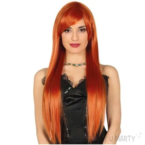 peruka party dlugie wlosy ruda guirca