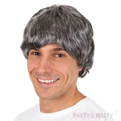 peruka party dziadek siwy ptitclown