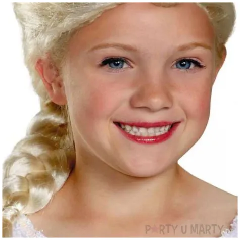 peruka party elsa z krainy lodu dla dzieci blond disguise