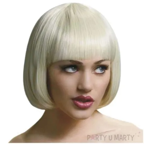 peruka party fever bob z grzywka blond smiffys