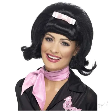 peruka party flicked bob czarna smiffys