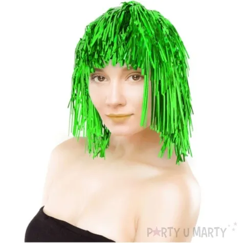peruka party foliowa green zielona godan