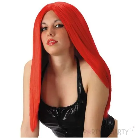 peruka party glamour czerwona carnival toys