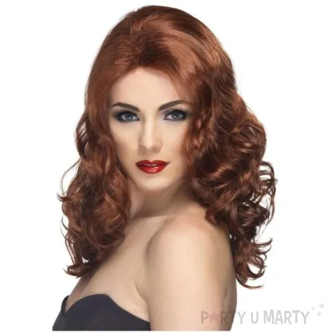 peruka party glamour kasztanowa smiffys