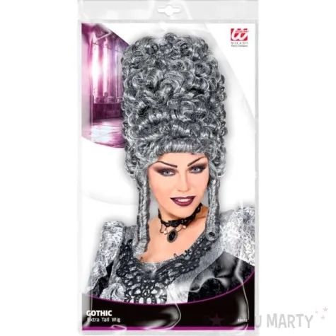 peruka party gotyckie loki ciemny siwy widmann
