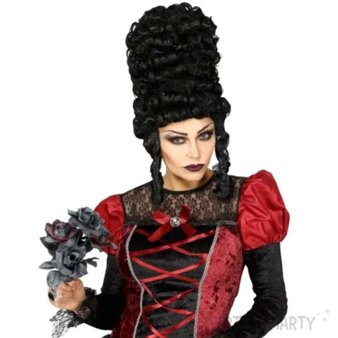 peruka party gotyckie loki czarny widmann