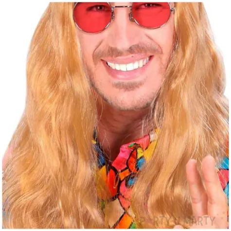 peruka party gwiazda rocka blond widmann