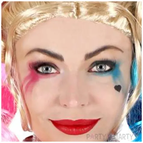 peruka party harley quinn rozowo blekitna widmann