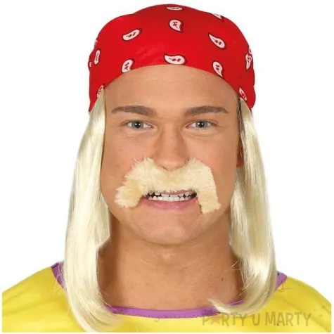 peruka party hulk hogan z wasami blond guirca
