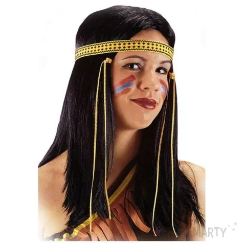 peruka party indianka czarna carnival toys