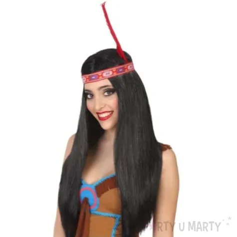 peruka party indianka czarna festa