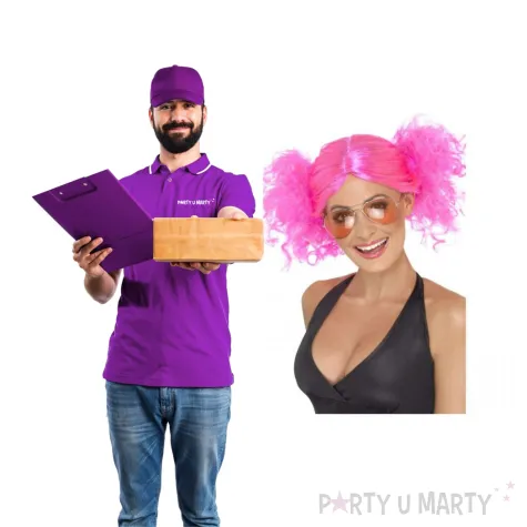 peruka party kicz disco rozowa smiffys