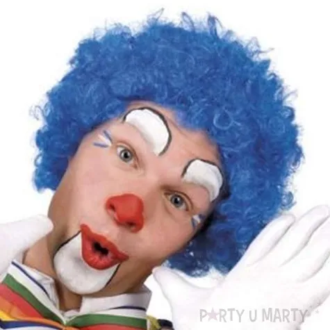peruka party klaun niebieska boland
