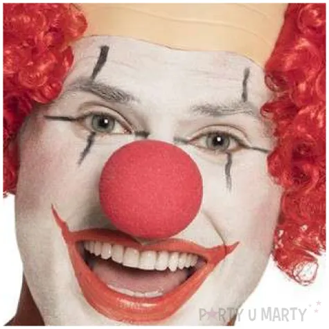 peruka party klaun z lysina czerwona boland