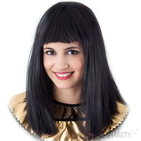 peruka party kleopatra czarne fyasa