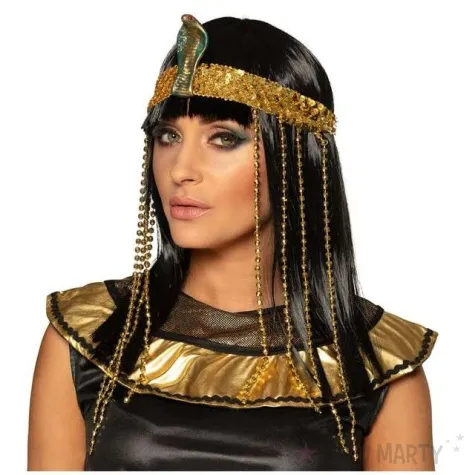 peruka party kleopatra egipska krolowa czarna boland