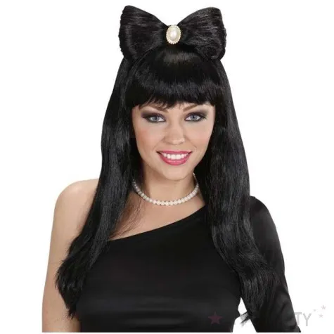 peruka party kokarda czarna widmann