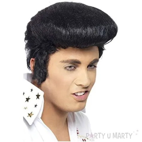 peruka party krol elvis czarna kraszek