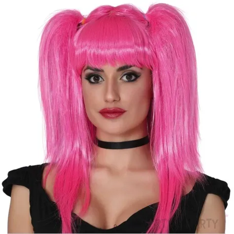 peruka party kucyk pony rozowa guirca