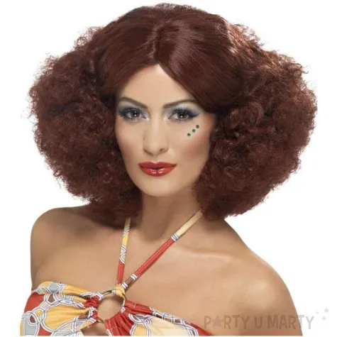 peruka party lata 70 kasztanowy smiffys