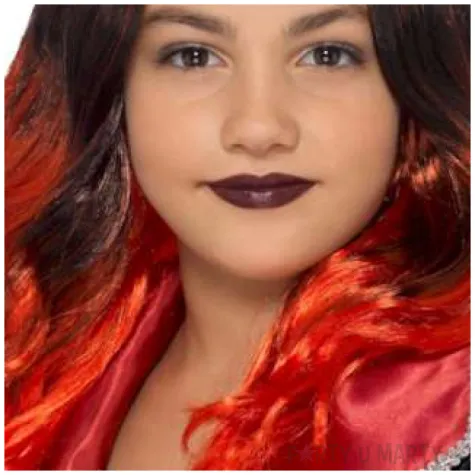 peruka party mala czarownica czarno czerwona smiffys