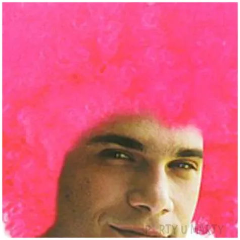 peruka party mega afro rozowa godan