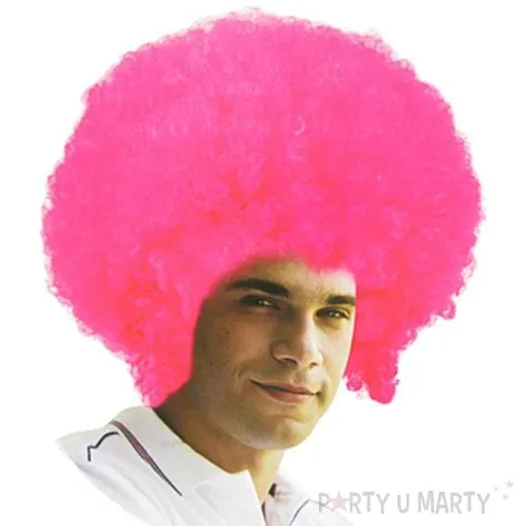 peruka party mega afro rozowa godan