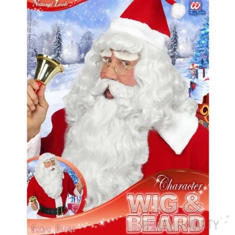 peruka party mikolaj z broda i wasami