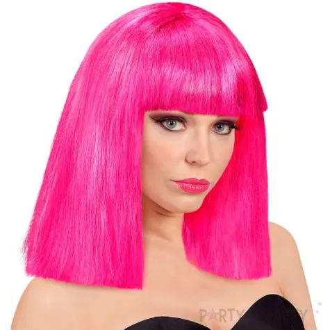 peruka party neon rozowa widmann