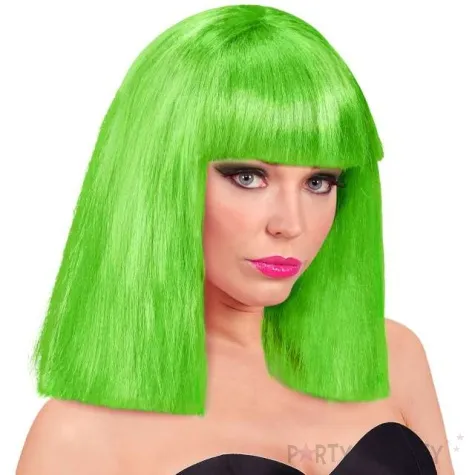 peruka party neon zielona widmann