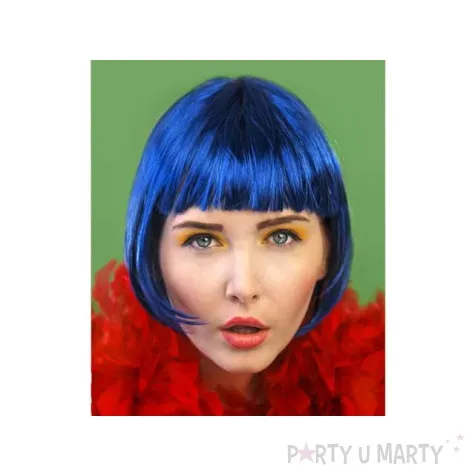 peruka party niebieska 1 szt