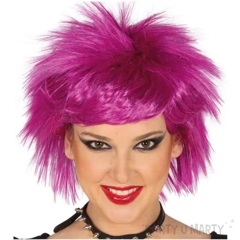 peruka party pink punk fuksja guirca