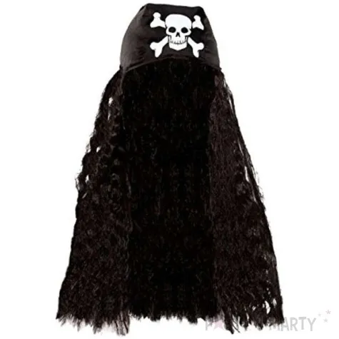 peruka party piracka z chusta amscan