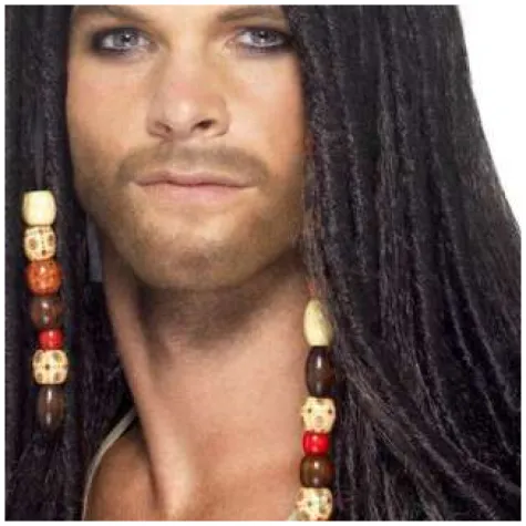 peruka party pirat jack czarna smiffys