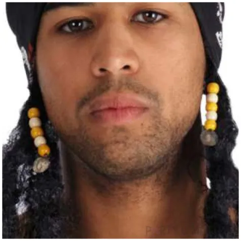 peruka party pirat z bandana czarna carnival toys