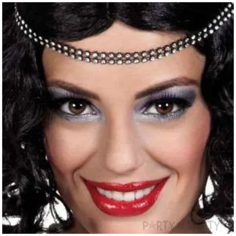 peruka party retro lata 20 czarna boland