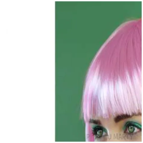 peruka party rozowa 1 szt