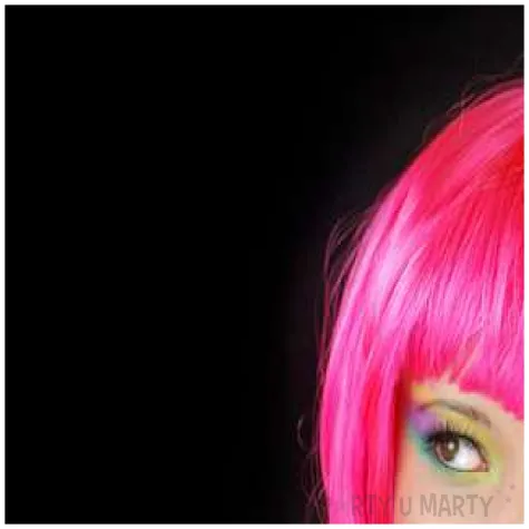 peruka party rozowa sexy 1 szt