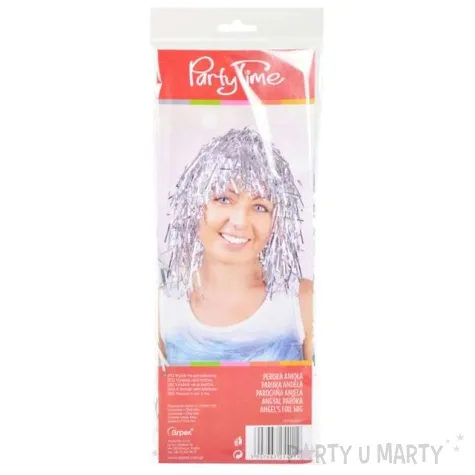 peruka party srebrny aniol foliowa arpex