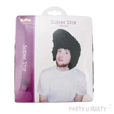 peruka party super star czarna